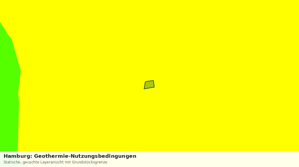 Statische Kartenansicht: Hamburg: Geothermie-Nutzungsbedingungen