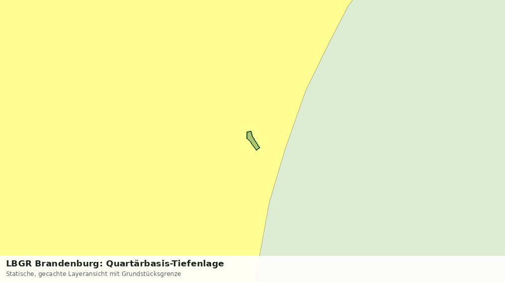 Statische Kartenansicht: LBGR Brandenburg: Quartärbasis-Tiefenlage