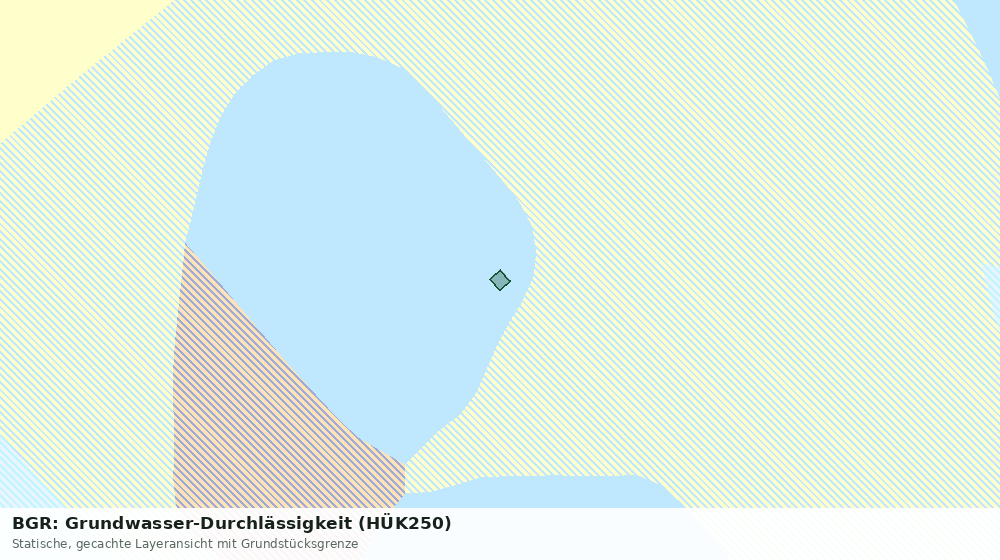 Statische Kartenansicht: BGR: Grundwasser-Durchlässigkeit (HÜK250)