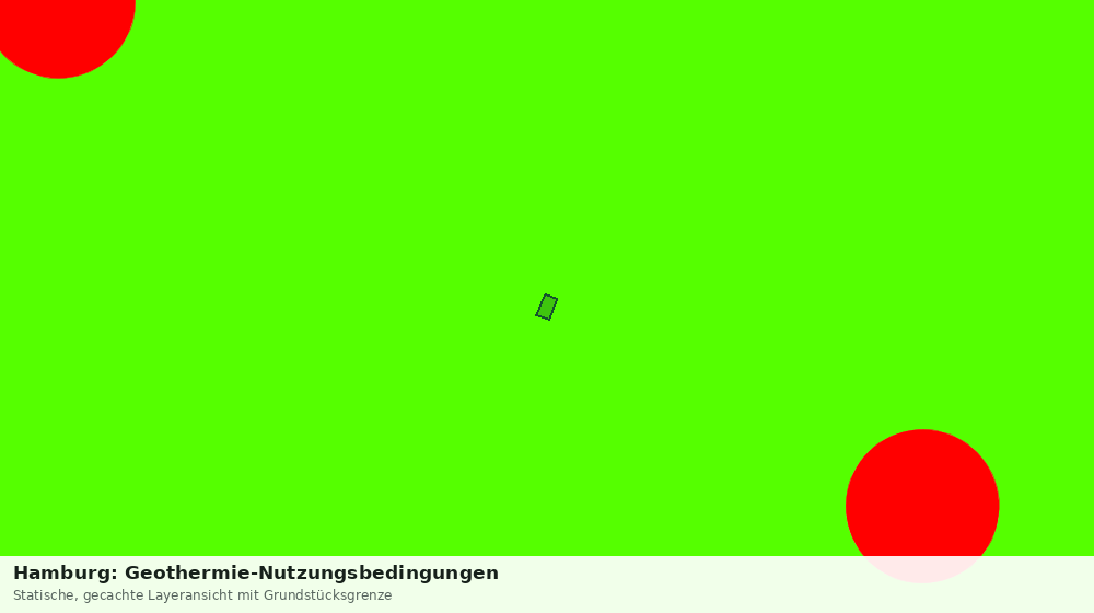 Statische Kartenansicht: Hamburg: Geothermie-Nutzungsbedingungen