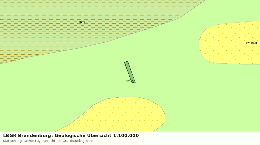 Statische Kartenansicht: LBGR Brandenburg: Geologische Übersicht 1:100.000