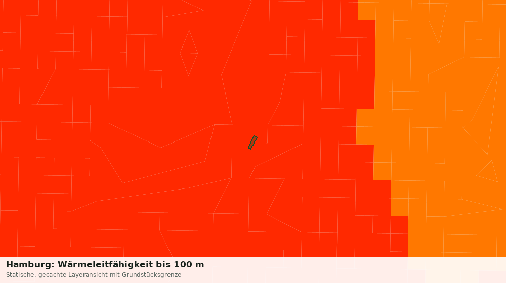 Statische Kartenansicht: Hamburg: Wärmeleitfähigkeit bis 100 m