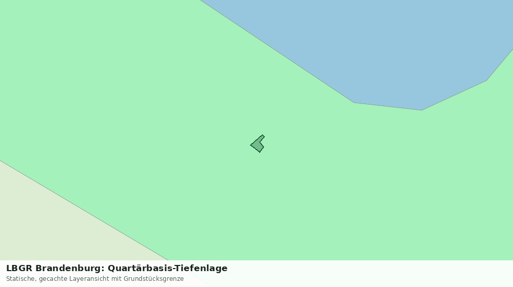 Statische Kartenansicht: LBGR Brandenburg: Quartärbasis-Tiefenlage