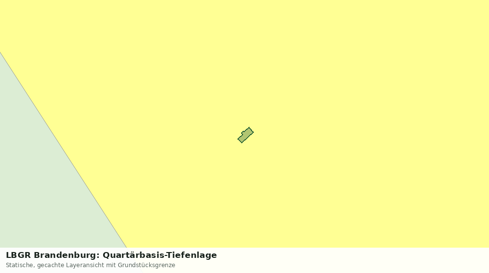 Statische Kartenansicht: LBGR Brandenburg: Quartärbasis-Tiefenlage