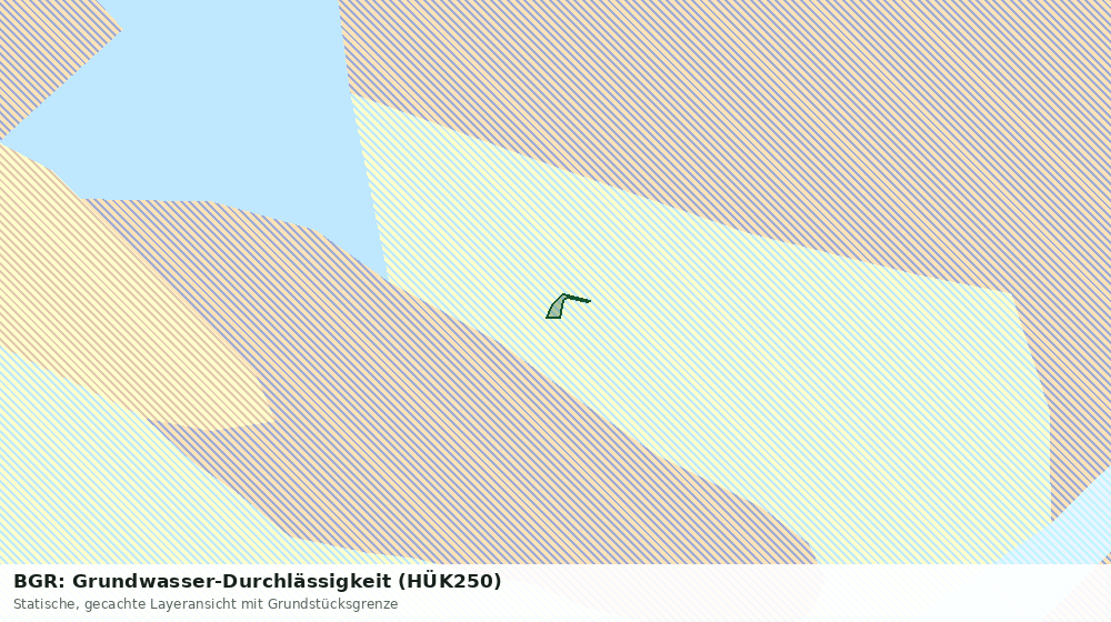 Statische Kartenansicht: BGR: Grundwasser-Durchlässigkeit (HÜK250)