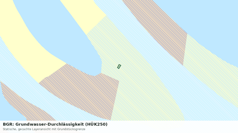 Statische Kartenansicht: BGR: Grundwasser-Durchlässigkeit (HÜK250)