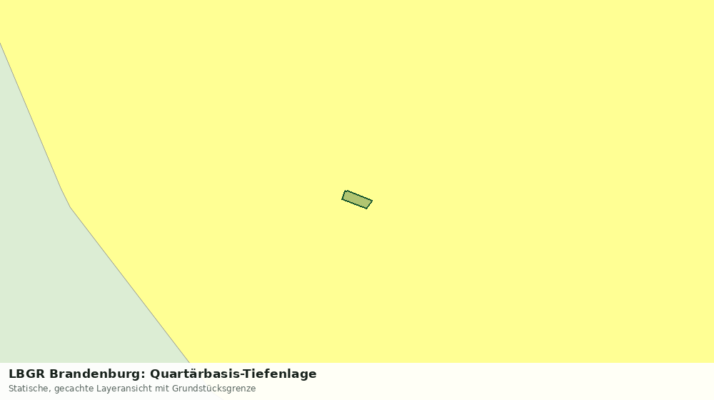 Statische Kartenansicht: LBGR Brandenburg: Quartärbasis-Tiefenlage