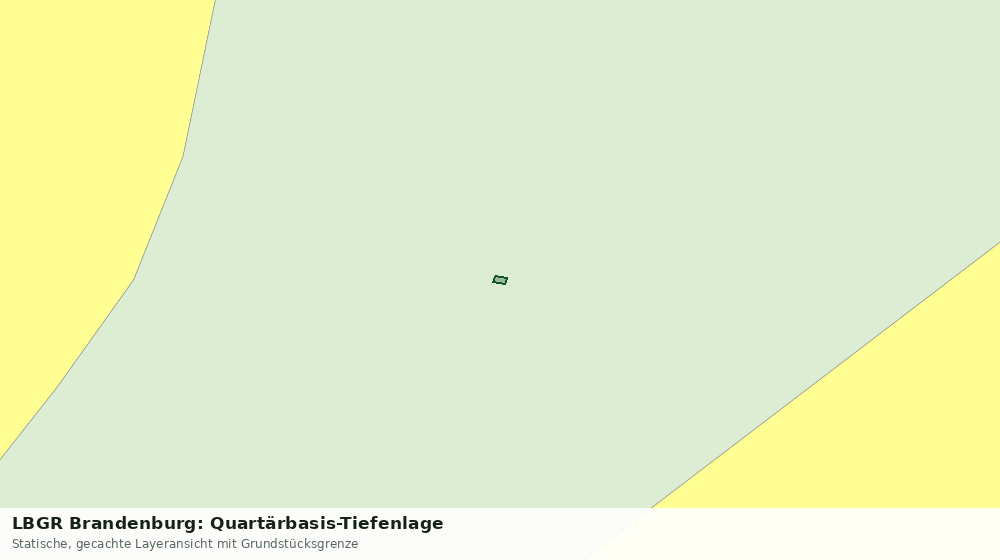 Statische Kartenansicht: LBGR Brandenburg: Quartärbasis-Tiefenlage