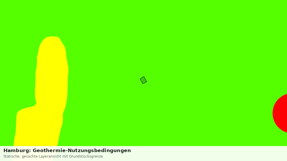 Statische Kartenansicht: Hamburg: Geothermie-Nutzungsbedingungen