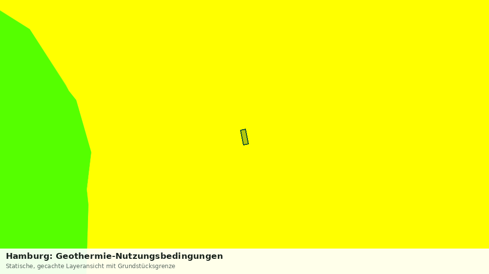 Statische Kartenansicht: Hamburg: Geothermie-Nutzungsbedingungen