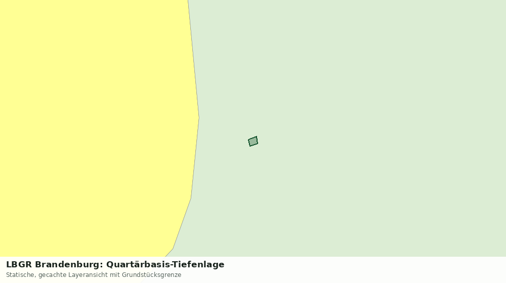 Statische Kartenansicht: LBGR Brandenburg: Quartärbasis-Tiefenlage