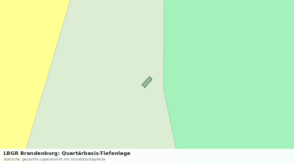 Statische Kartenansicht: LBGR Brandenburg: Quartärbasis-Tiefenlage