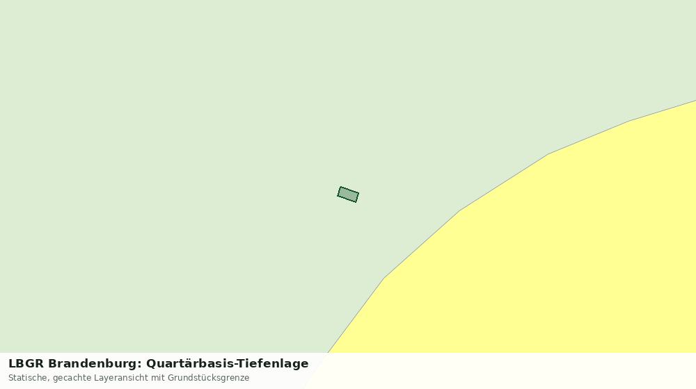 Statische Kartenansicht: LBGR Brandenburg: Quartärbasis-Tiefenlage