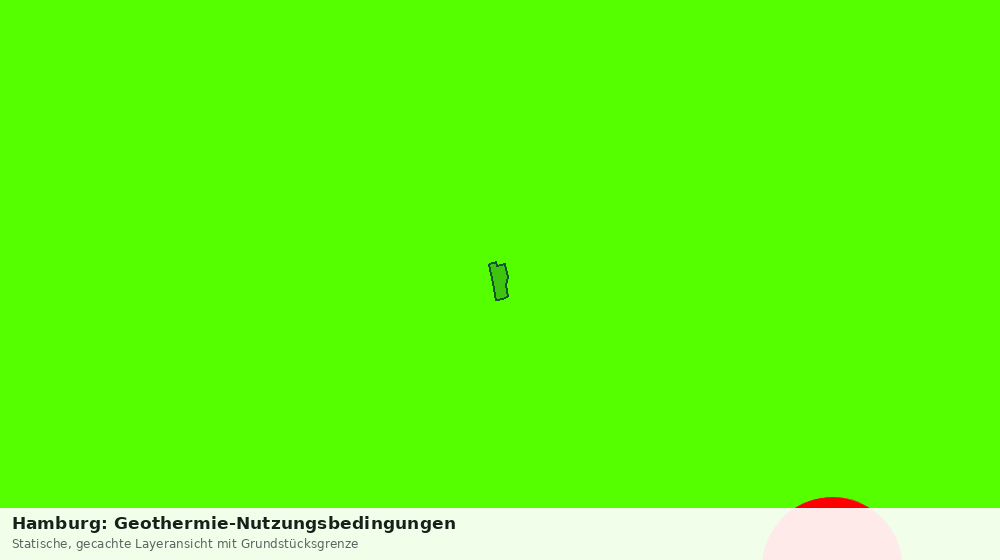 Statische Kartenansicht: Hamburg: Geothermie-Nutzungsbedingungen