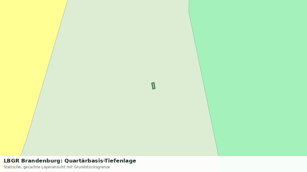 Statische Kartenansicht: LBGR Brandenburg: Quartärbasis-Tiefenlage