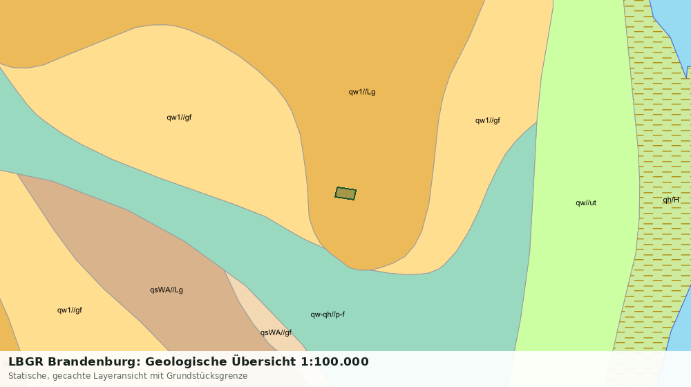 Statische Kartenansicht: LBGR Brandenburg: Geologische Übersicht 1:100.000