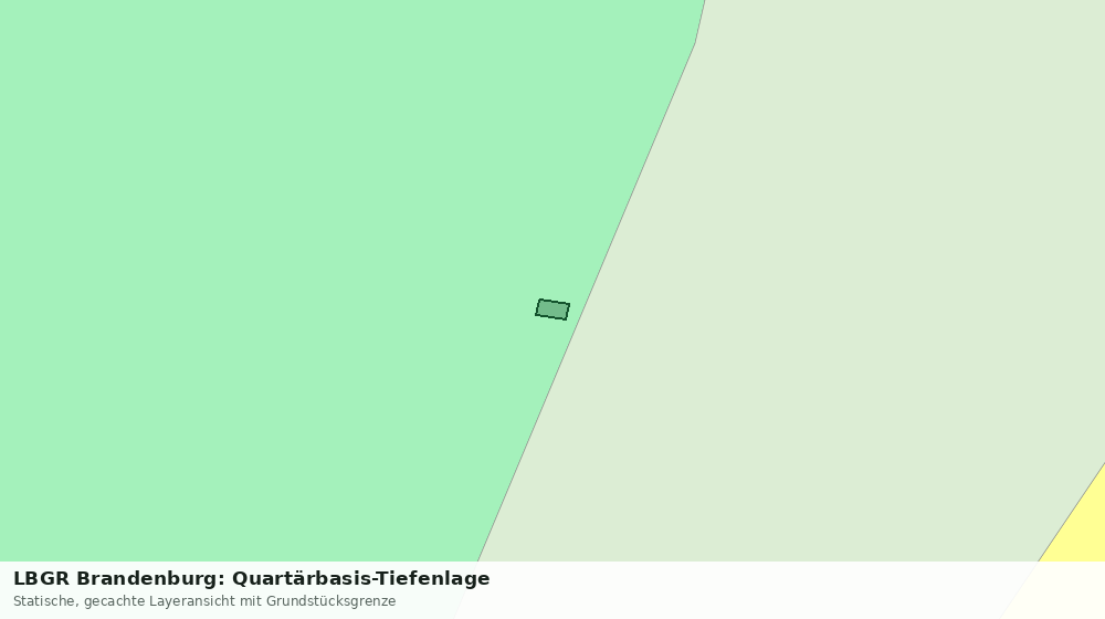 Statische Kartenansicht: LBGR Brandenburg: Quartärbasis-Tiefenlage