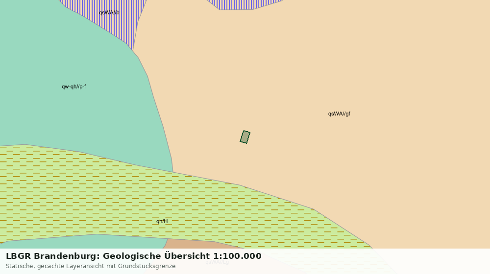 Statische Kartenansicht: LBGR Brandenburg: Geologische Übersicht 1:100.000