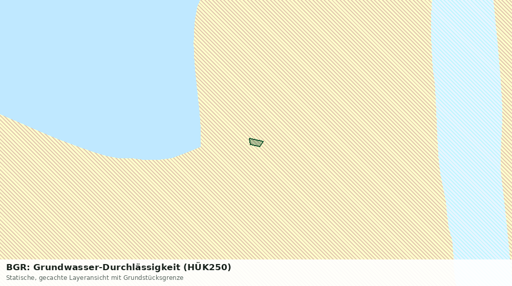 Statische Kartenansicht: BGR: Grundwasser-Durchlässigkeit (HÜK250)