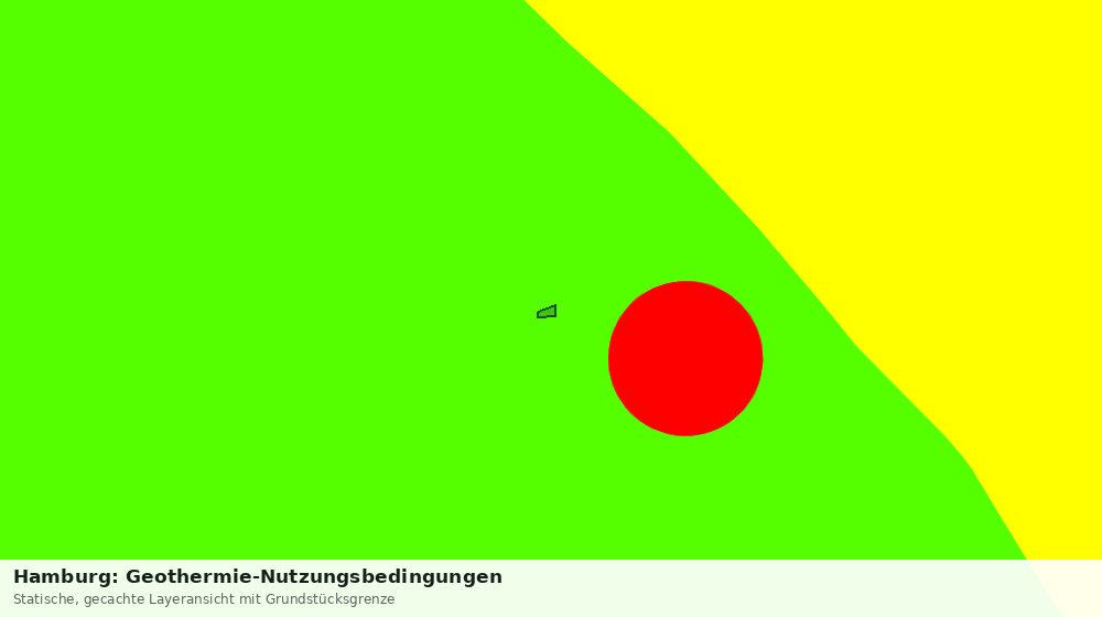 Statische Kartenansicht: Hamburg: Geothermie-Nutzungsbedingungen