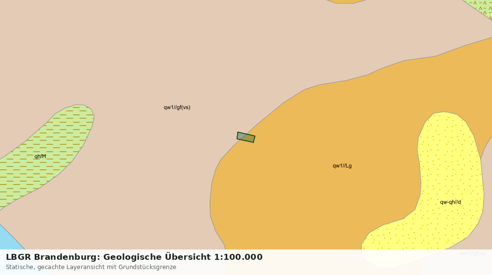 Statische Kartenansicht: LBGR Brandenburg: Geologische Übersicht 1:100.000