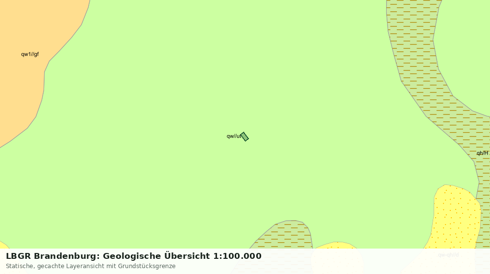 Statische Kartenansicht: LBGR Brandenburg: Geologische Übersicht 1:100.000