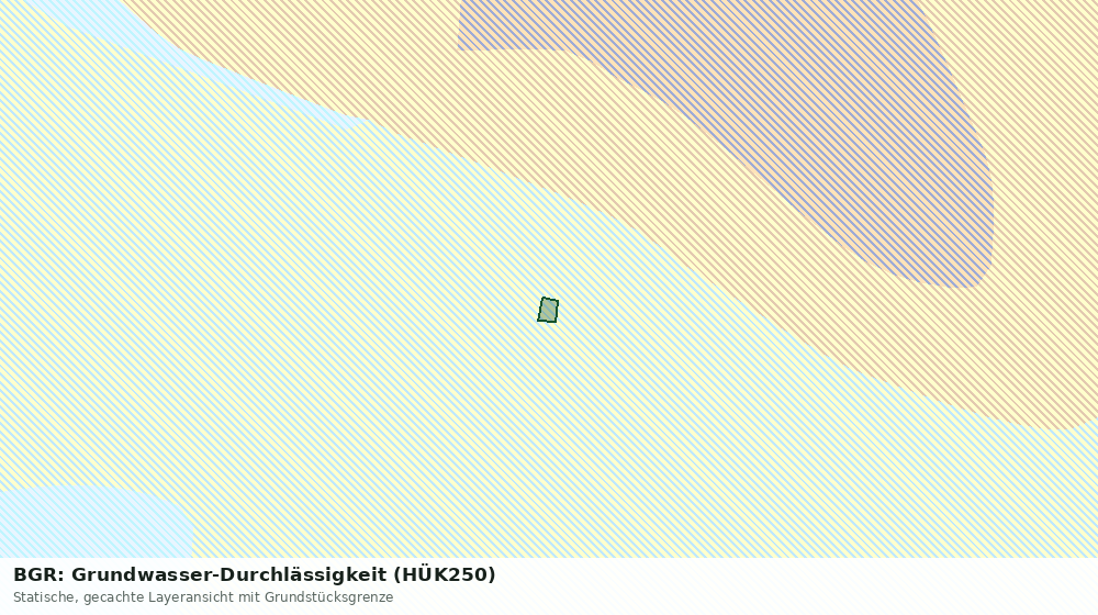 Statische Kartenansicht: BGR: Grundwasser-Durchlässigkeit (HÜK250)