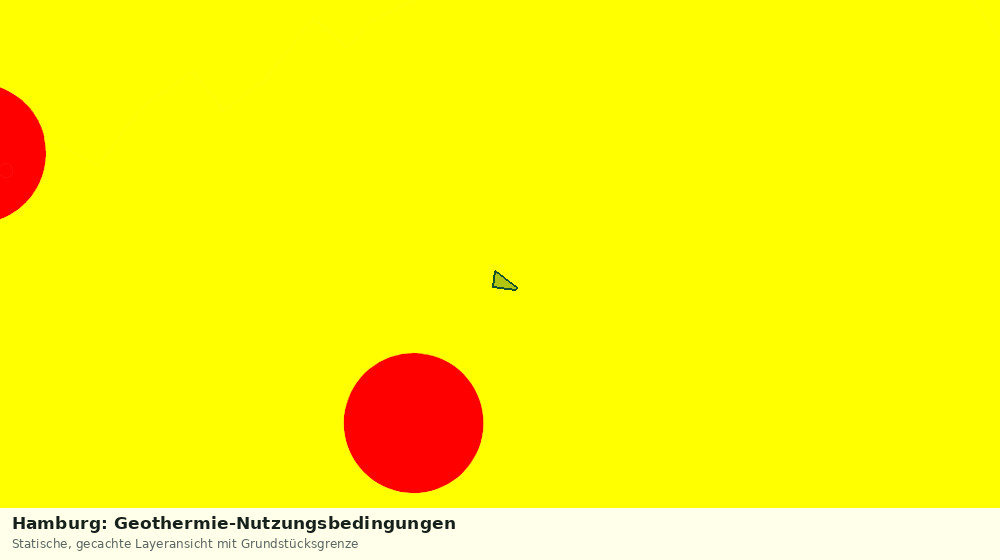 Statische Kartenansicht: Hamburg: Geothermie-Nutzungsbedingungen