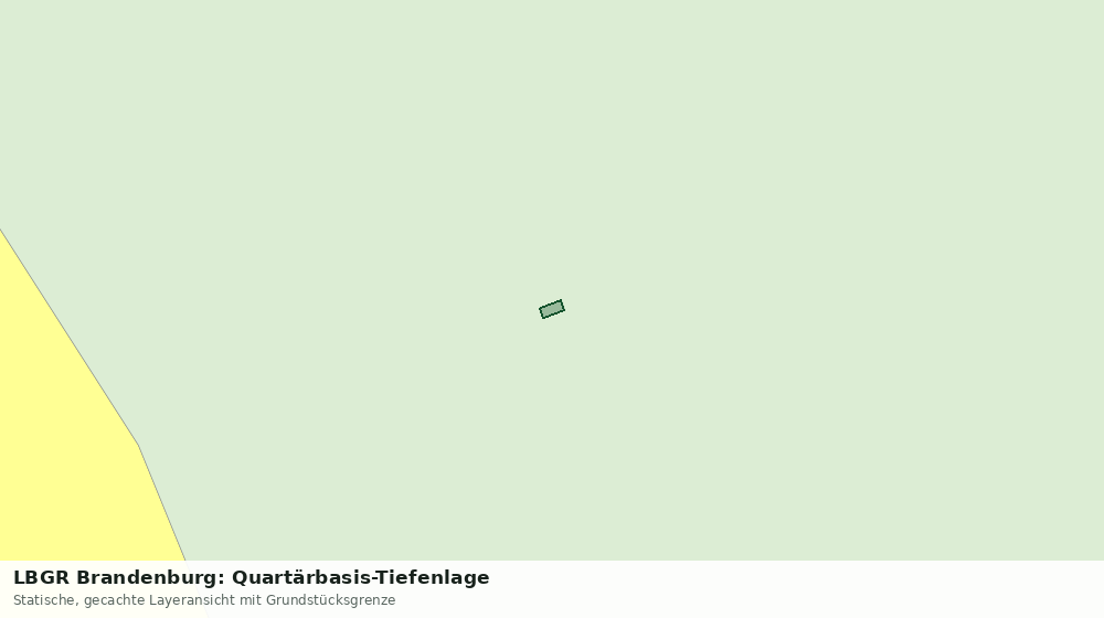 Statische Kartenansicht: LBGR Brandenburg: Quartärbasis-Tiefenlage