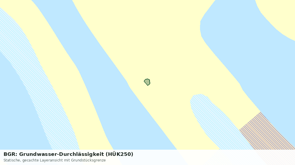 Statische Kartenansicht: BGR: Grundwasser-Durchlässigkeit (HÜK250)