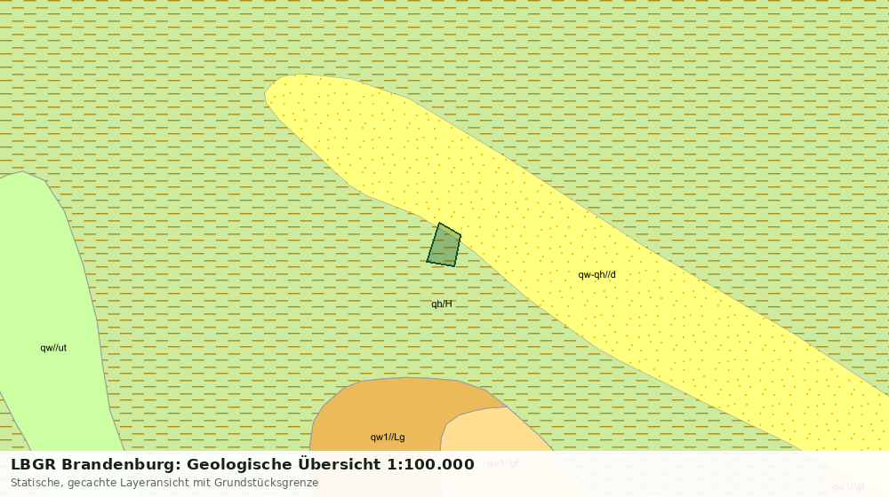 Statische Kartenansicht: LBGR Brandenburg: Geologische Übersicht 1:100.000