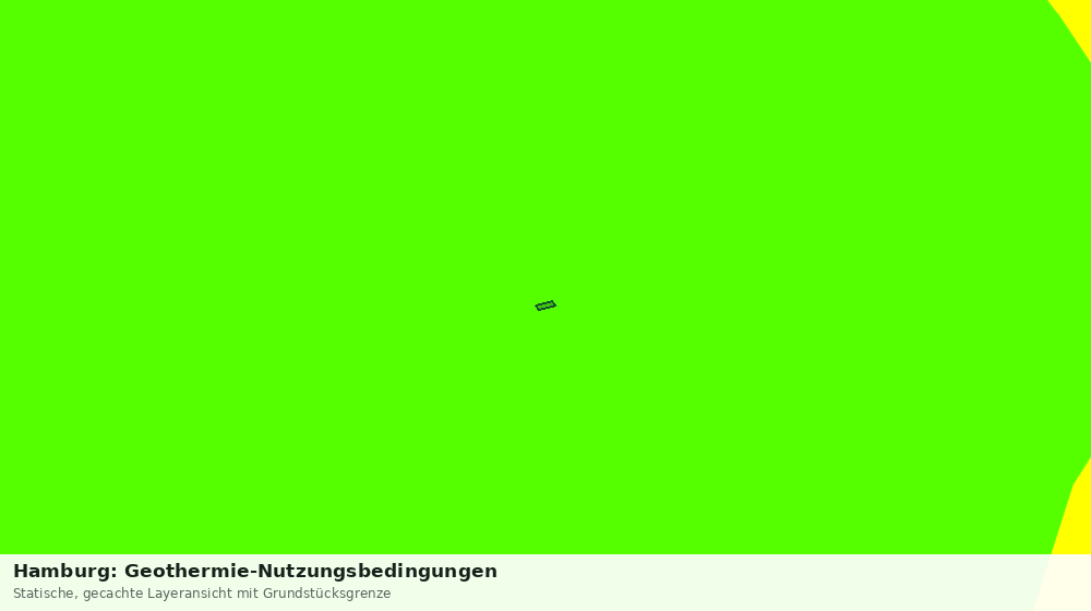 Statische Kartenansicht: Hamburg: Geothermie-Nutzungsbedingungen