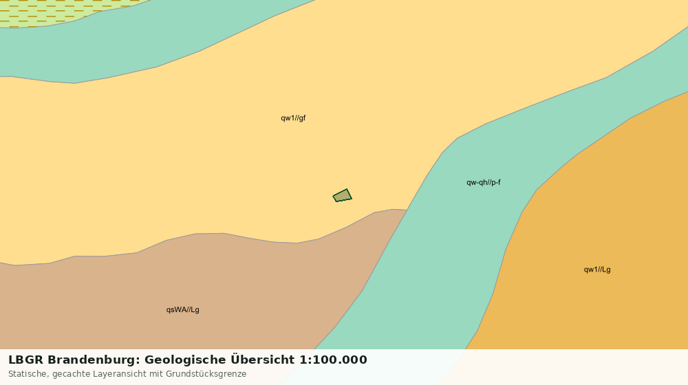 Statische Kartenansicht: LBGR Brandenburg: Geologische Übersicht 1:100.000