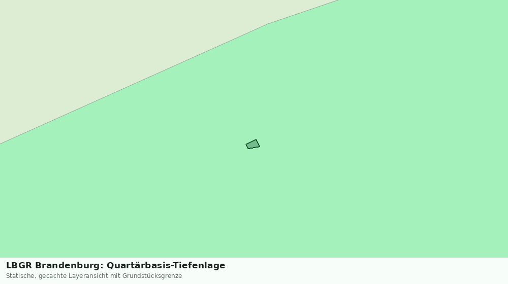Statische Kartenansicht: LBGR Brandenburg: Quartärbasis-Tiefenlage