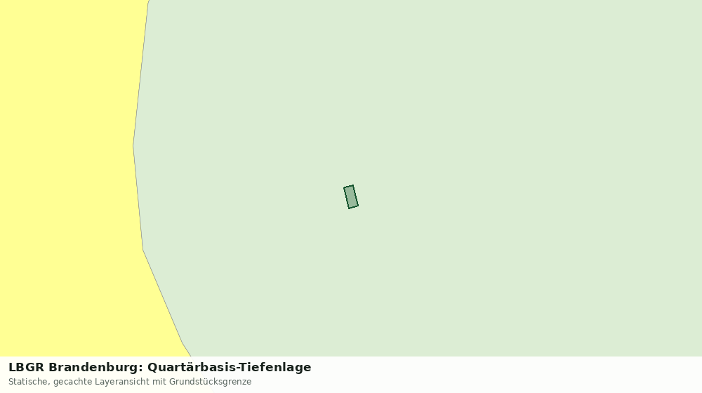 Statische Kartenansicht: LBGR Brandenburg: Quartärbasis-Tiefenlage