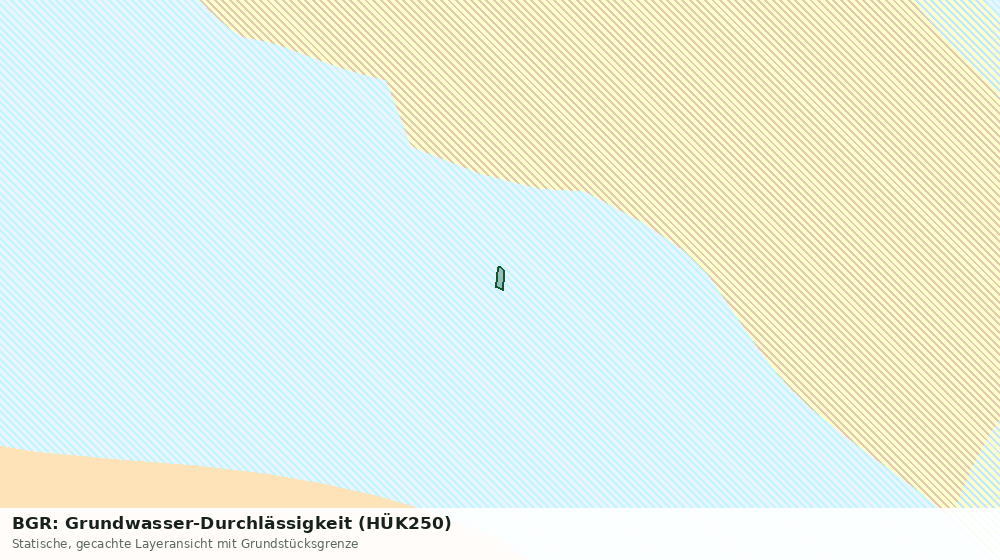 Statische Kartenansicht: BGR: Grundwasser-Durchlässigkeit (HÜK250)