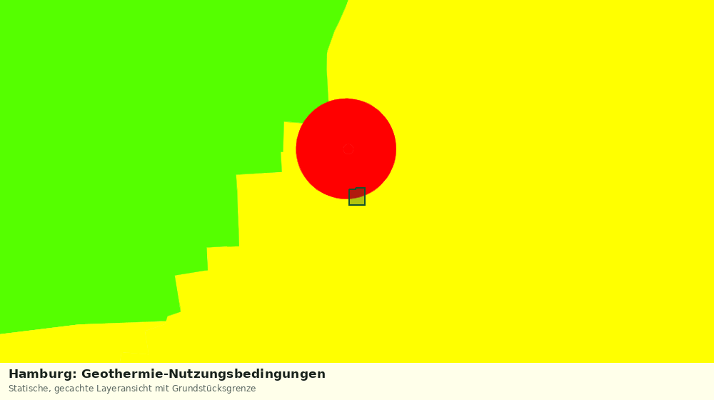 Statische Kartenansicht: Hamburg: Geothermie-Nutzungsbedingungen