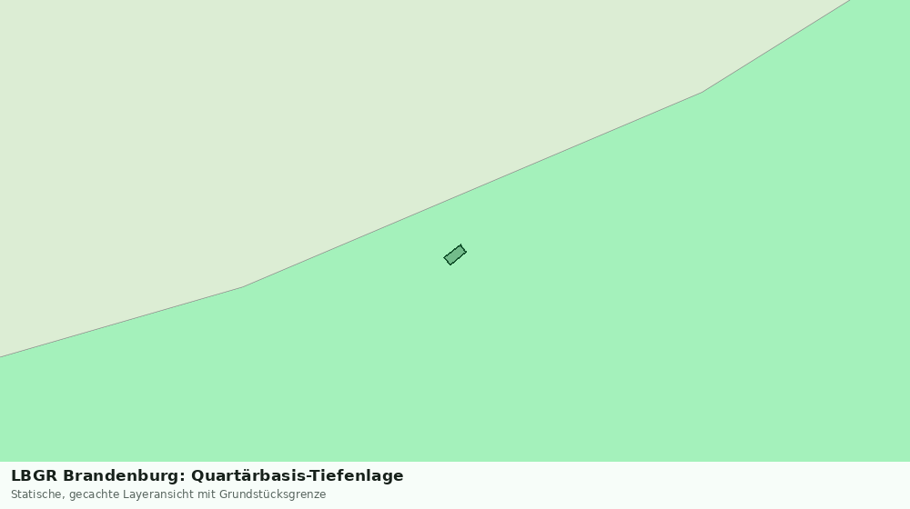 Statische Kartenansicht: LBGR Brandenburg: Quartärbasis-Tiefenlage