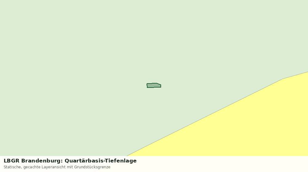 Statische Kartenansicht: LBGR Brandenburg: Quartärbasis-Tiefenlage