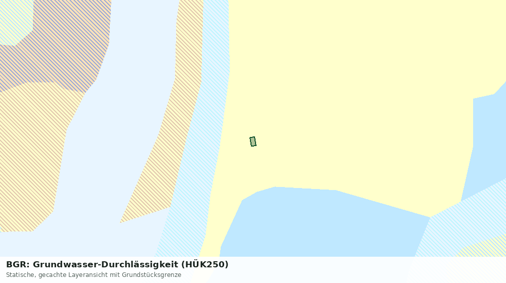 Statische Kartenansicht: BGR: Grundwasser-Durchlässigkeit (HÜK250)