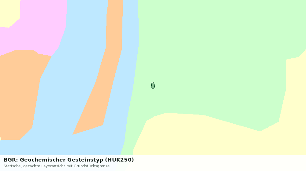 Statische Kartenansicht: BGR: Geochemischer Gesteinstyp (HÜK250)