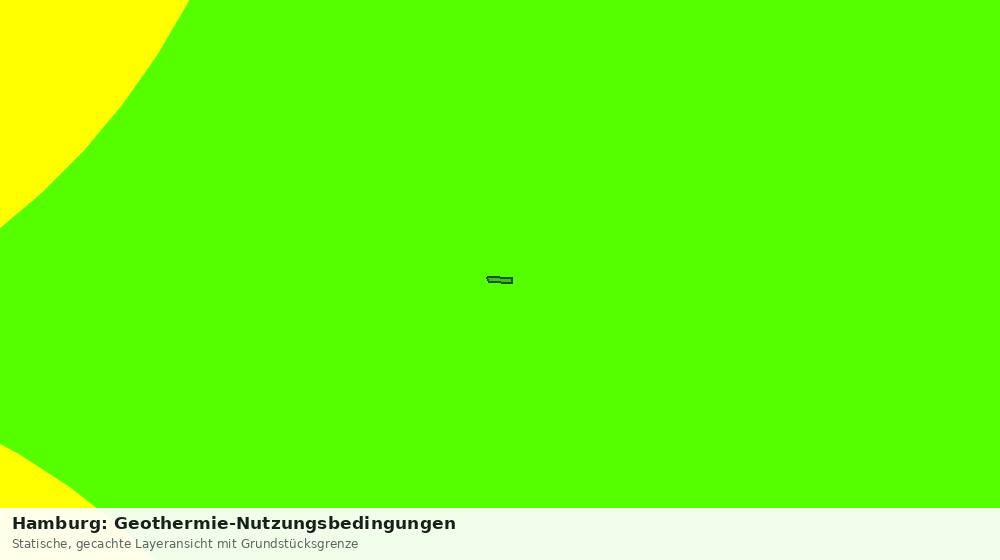 Statische Kartenansicht: Hamburg: Geothermie-Nutzungsbedingungen