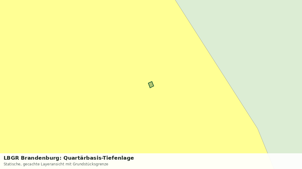 Statische Kartenansicht: LBGR Brandenburg: Quartärbasis-Tiefenlage