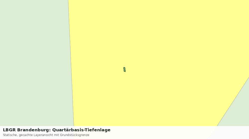 Statische Kartenansicht: LBGR Brandenburg: Quartärbasis-Tiefenlage
