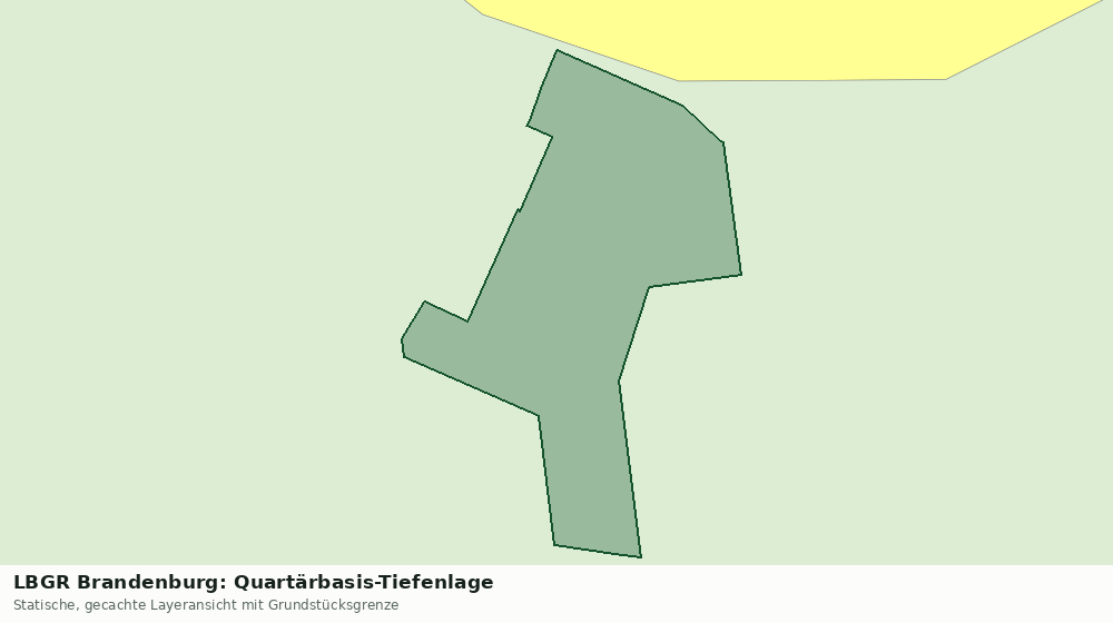 Statische Kartenansicht: LBGR Brandenburg: Quartärbasis-Tiefenlage