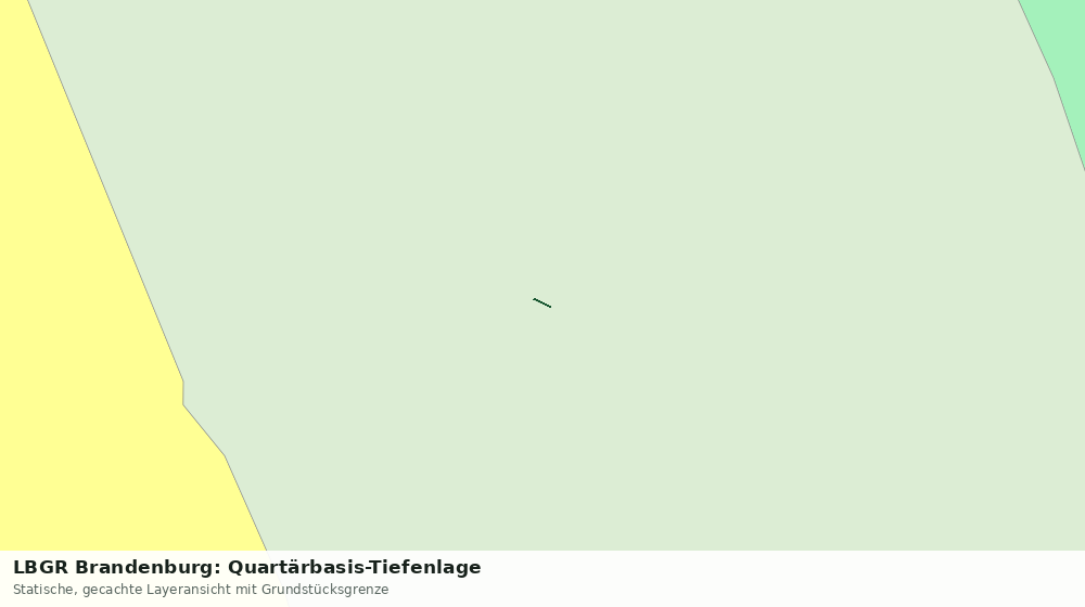Statische Kartenansicht: LBGR Brandenburg: Quartärbasis-Tiefenlage