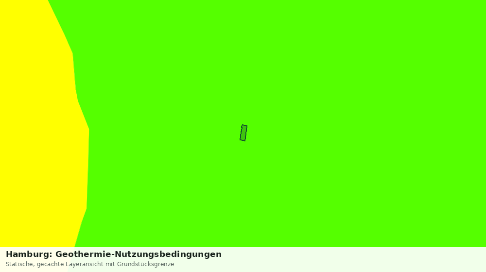 Statische Kartenansicht: Hamburg: Geothermie-Nutzungsbedingungen