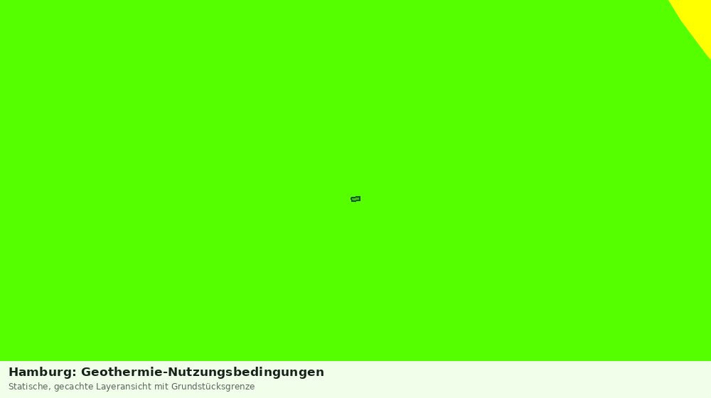 Statische Kartenansicht: Hamburg: Geothermie-Nutzungsbedingungen
