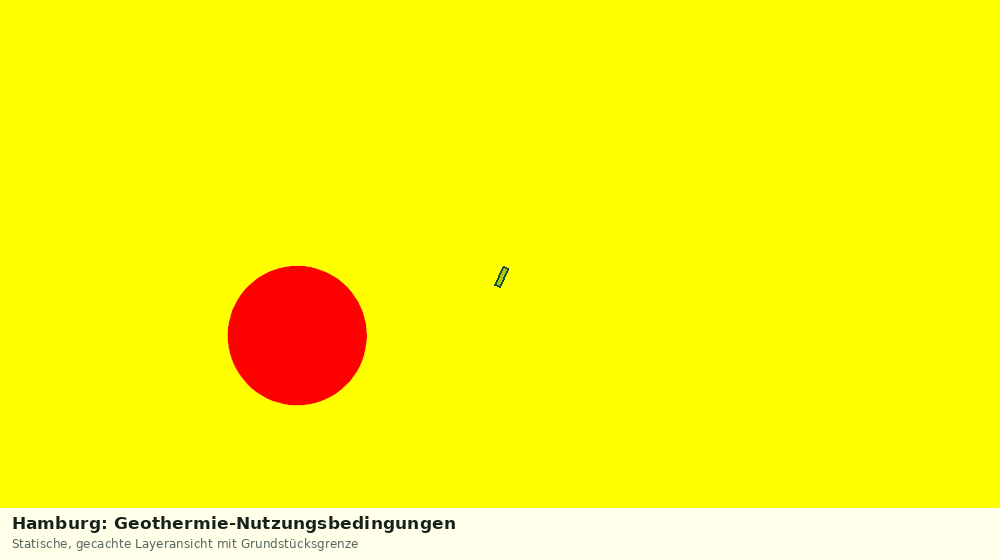 Statische Kartenansicht: Hamburg: Geothermie-Nutzungsbedingungen