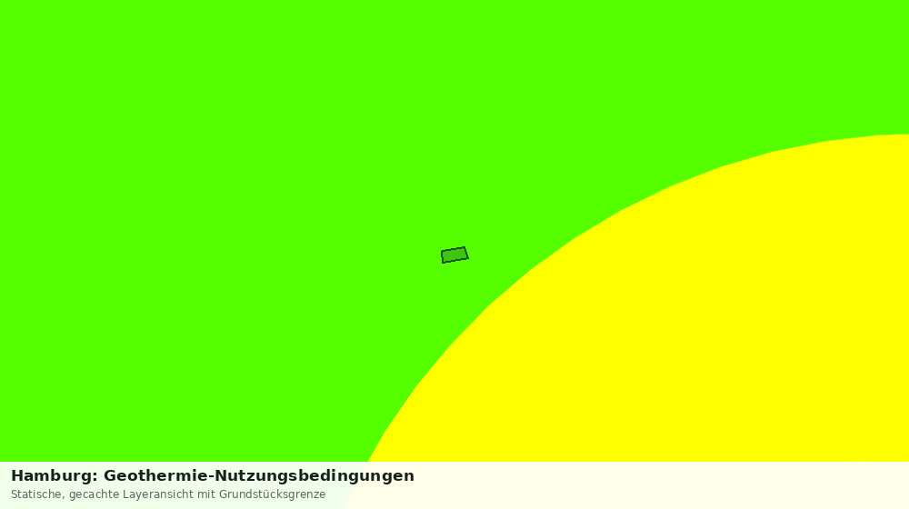 Statische Kartenansicht: Hamburg: Geothermie-Nutzungsbedingungen